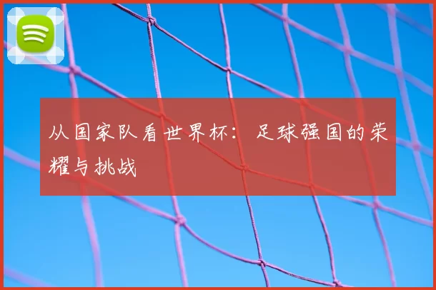 从国家队看世界杯：足球强国的荣耀与挑战